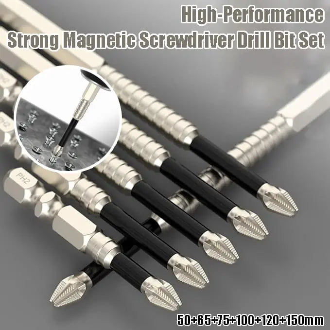6 Pieces Magnetic Screwdriver Bit Set – Precise, Durable, Versatile