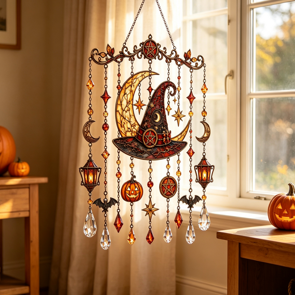 Holiday Window Suncatcher - 3 Seasonal Designs, 20 cm