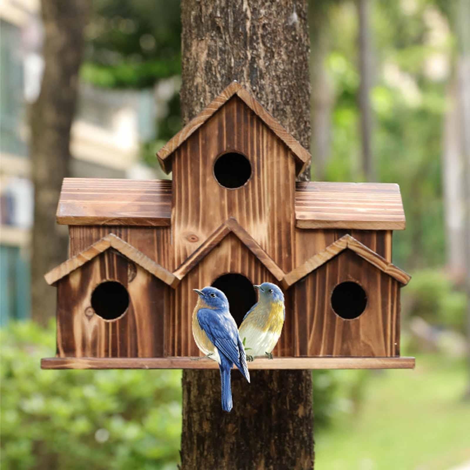 6 Hole Handmade Birdhouse - NestHaven