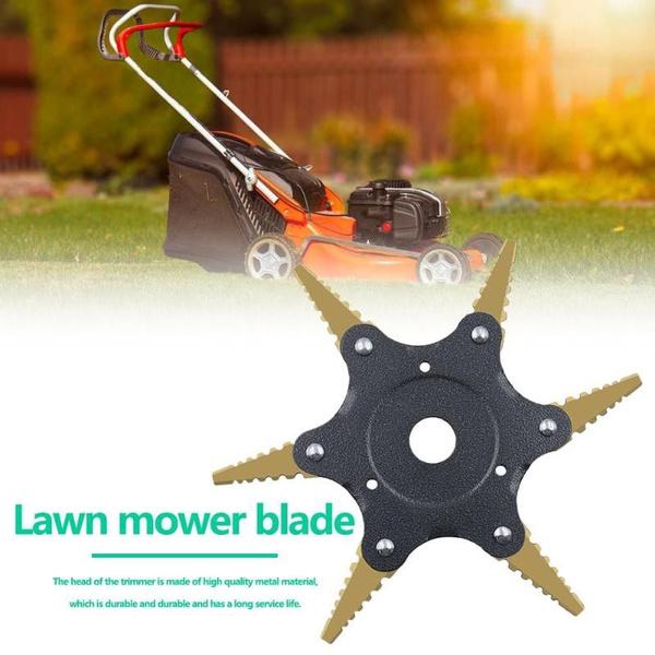 6 Blades Lawn Mower Blade Metal Brush Cutter Blades Trimmer Blade