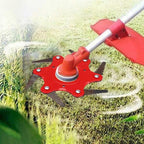 6 Blades Lawn Mower Blade Metal Brush Cutter Blades Trimmer Blade