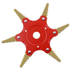 6 Blades Lawn Mower Blade Metal Brush Cutter Blades Trimmer Blade