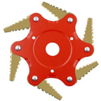 6 Blades Lawn Mower Blade Metal Brush Cutter Blades Trimmer Blade
