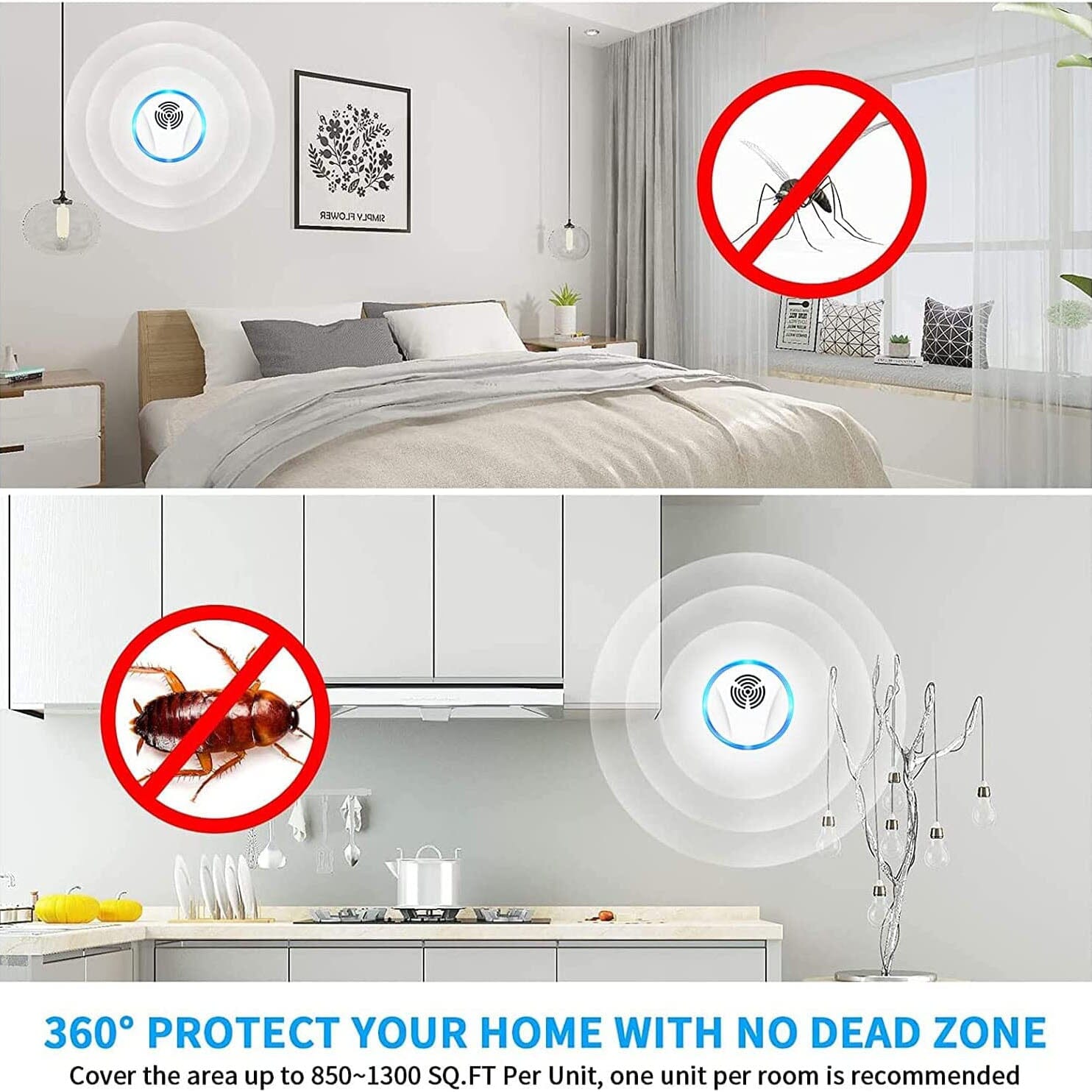 6-Pack: Electronic Pest Repellent Plug for Indoor Use