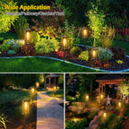 6-Pack: Solar-powered garden lighting IP65 waterproof automatic on off