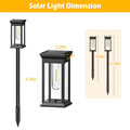 6-Pack: Solar-powered garden lighting IP65 waterproof automatic on off