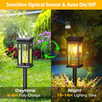 6-Pack: Solar-powered garden lighting IP65 waterproof automatic on off