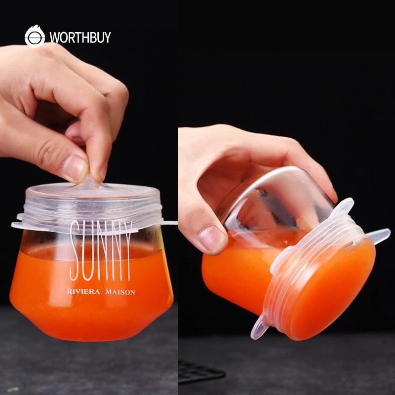 6 Pieces/Set Food Silicone Cover