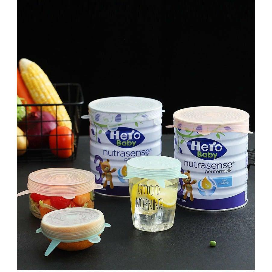 6 Pieces/Set Food Silicone Cover