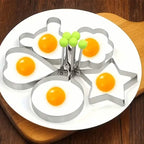 6-Piece: Creative Stainless Steel Egg Cooking Ring Set
