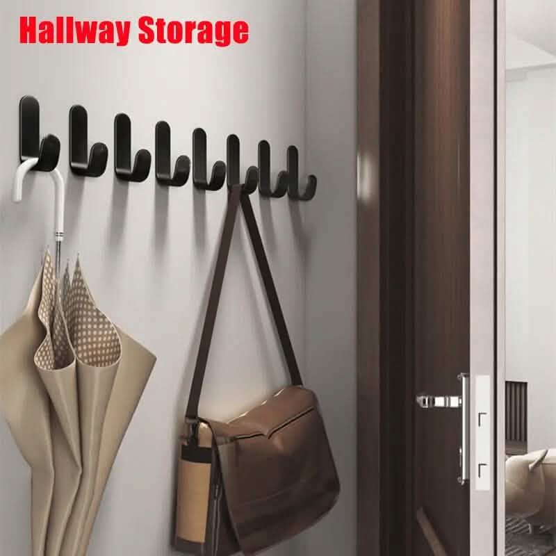 6-piece: Easy to install J-shaped hooks