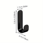 6-piece: Easy to install J-shaped hooks