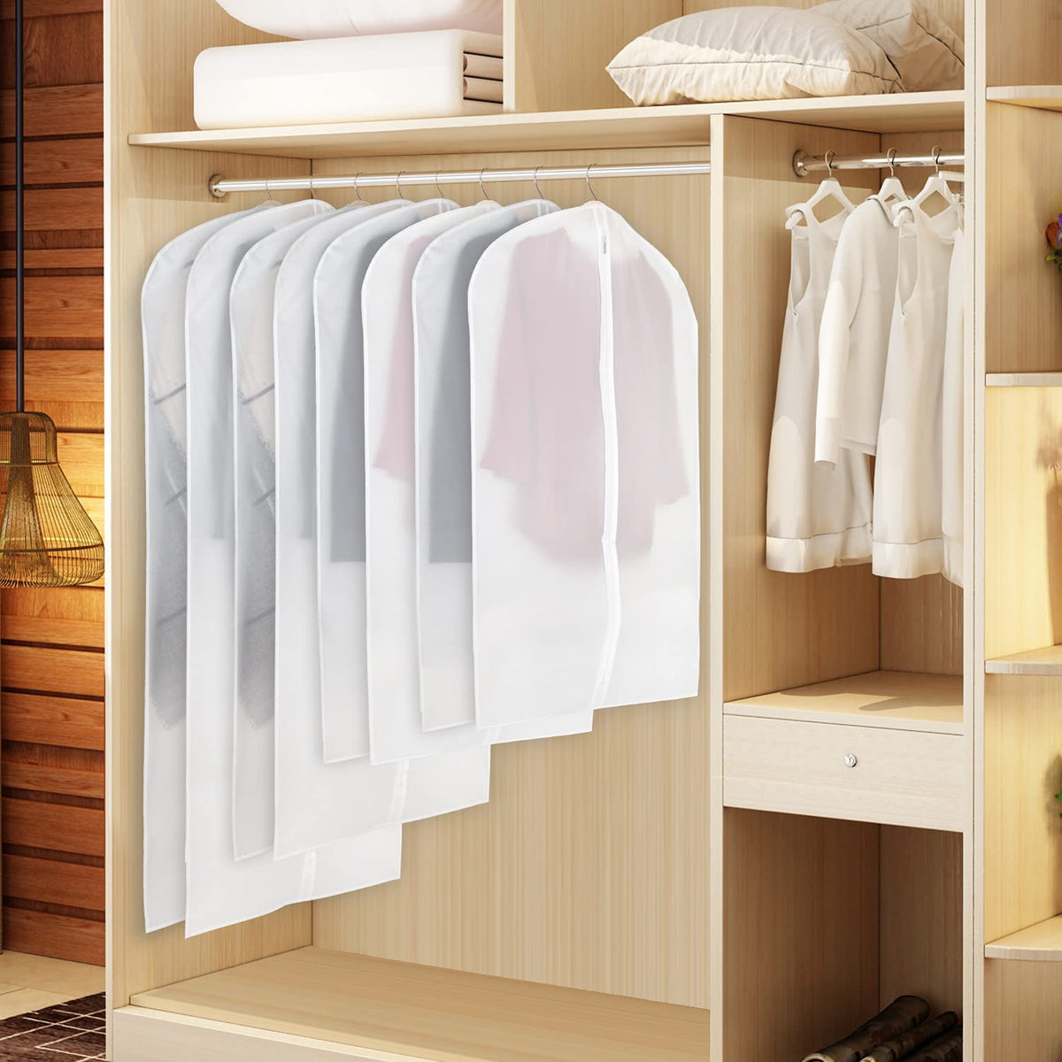 6-piece: Zilink Clear Garment Bag
