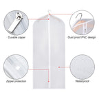 6-piece: Zilink Clear Garment Bag