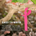 Reusable plant labels made of plastic for garden and tree marking