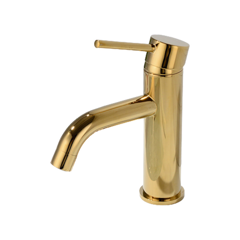 Modern 1-Hand Basin Faucet Gold Brushed Sink Faucet Brass