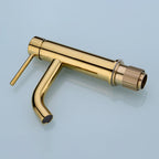 Modern 1-Hand Basin Faucet Gold Brushed Sink Faucet Brass