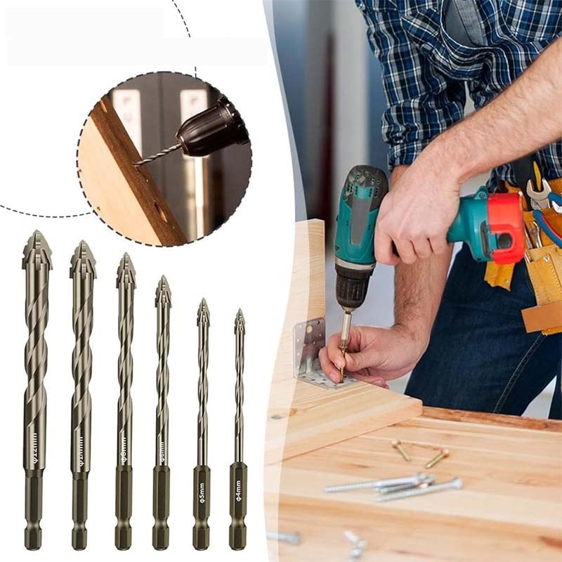 Practical Four Blade Serrated Eccentric Drill