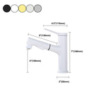 Contemporary Single Handle Faucet Retractable Sink Faucet with Lever Handle