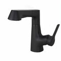 Modern Sink Faucet Lever Handle Copper Low Arc Pull-Out Sink Faucet