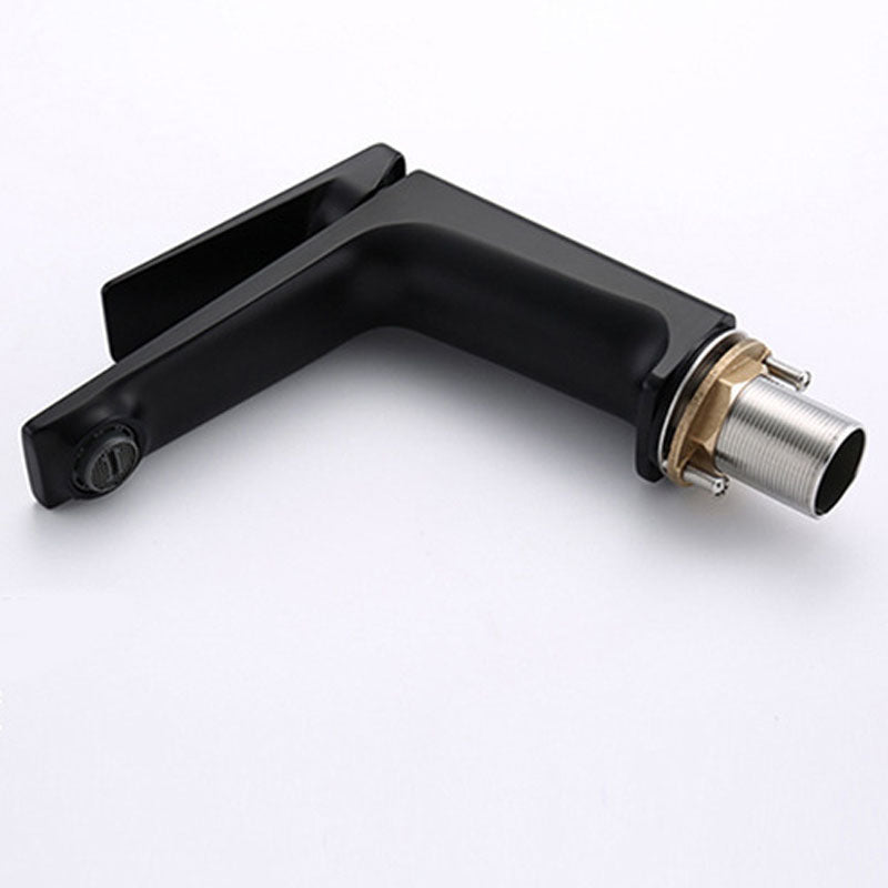 Modern basin tap lever handle copper low arc basin tap