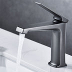 Modern basin tap lever handle copper low arc basin tap