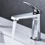 Modern basin tap lever handle copper low arc basin tap