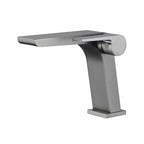 Modern vessel faucet brass lever waterfall spout sink faucet