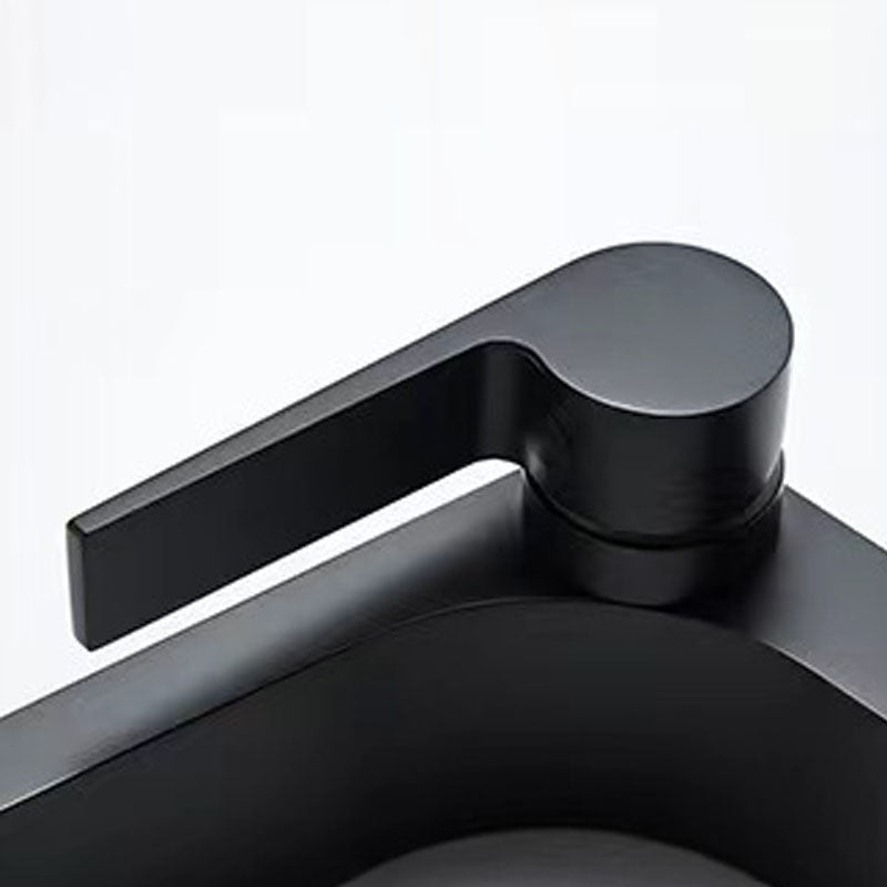 Modern vessel faucet brass lever waterfall spout sink faucet