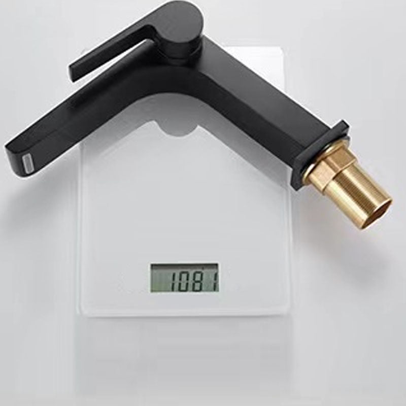 Modern vessel faucet brass lever waterfall spout sink faucet