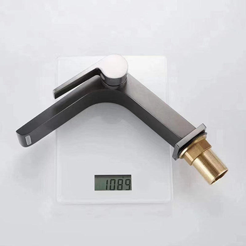 Modern vessel faucet brass lever waterfall spout sink faucet