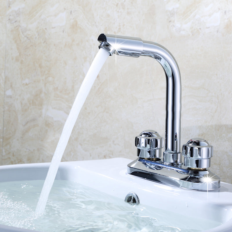2-Handle Brushed Nickel Widespread Faucet 2-Hole Centered Bathroom Sink Faucet with Brass