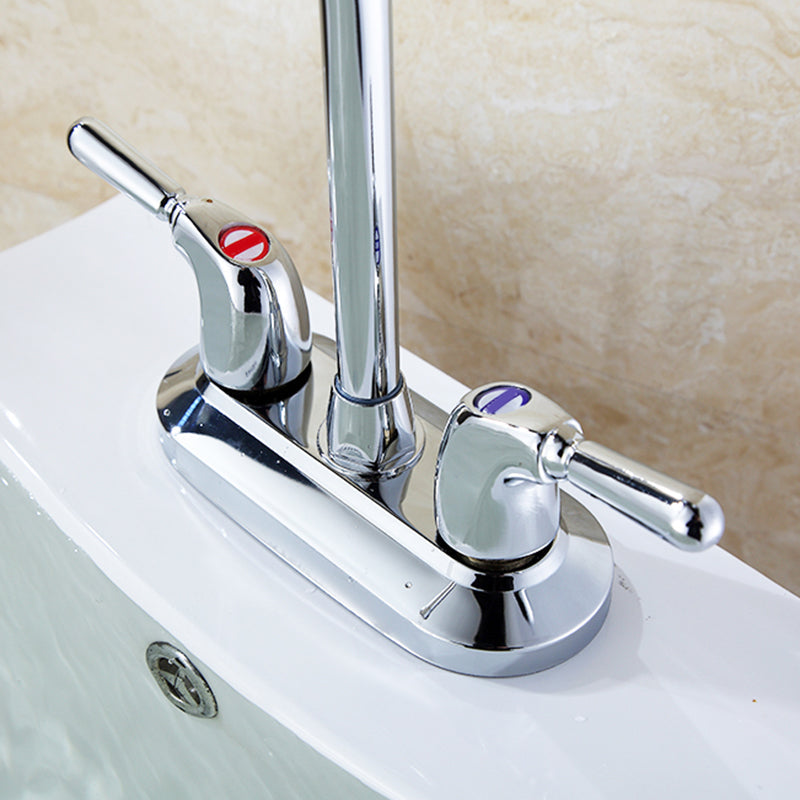 2-Handle Brushed Nickel Widespread Faucet 2-Hole Centered Bathroom Sink Faucet with Brass