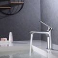 Modern faucet brass lever handles low arc sink bathroom faucet