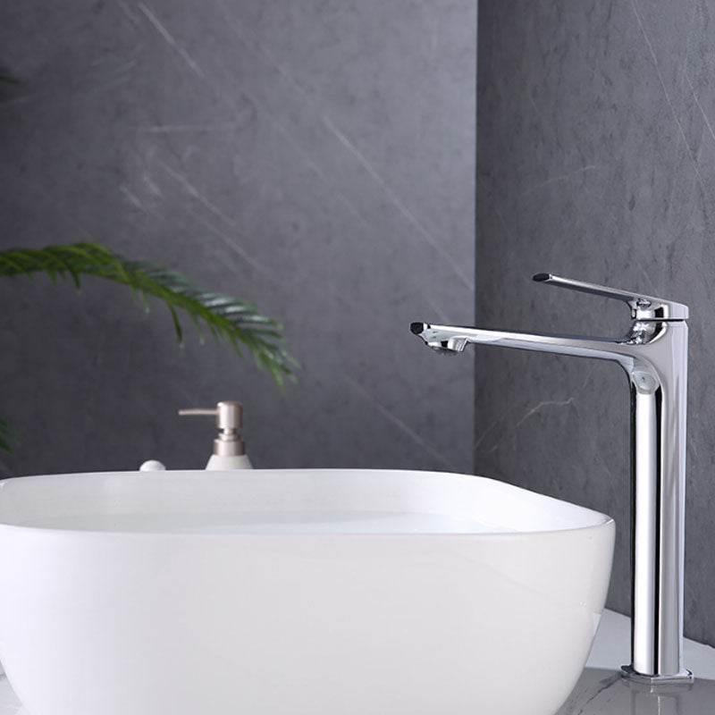 Modern faucet brass lever handles low arc sink bathroom faucet