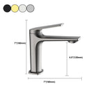 Modern faucet brass lever handles low arc sink bathroom faucet