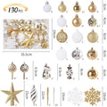 130 Sets Of Ornaments Christmas Hanging Decoration Ornaments