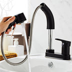 Modern 1-Hand Sink Faucet 2 Hole Centerset Bathroom Fixture