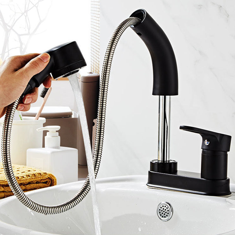 Modern 1-Hand Sink Faucet 2 Hole Centerset Bathroom Fixture