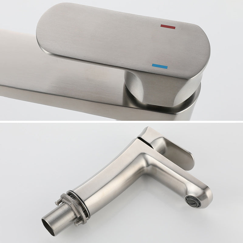 Square 1-Handle Basin Faucet 1 Hole Basin Faucet