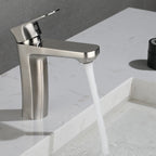 Square 1-Handle Basin Faucet 1 Hole Basin Faucet