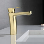 Square 1-Handle Basin Faucet 1 Hole Basin Faucet
