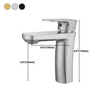 Square 1-Handle Basin Faucet 1 Hole Basin Faucet