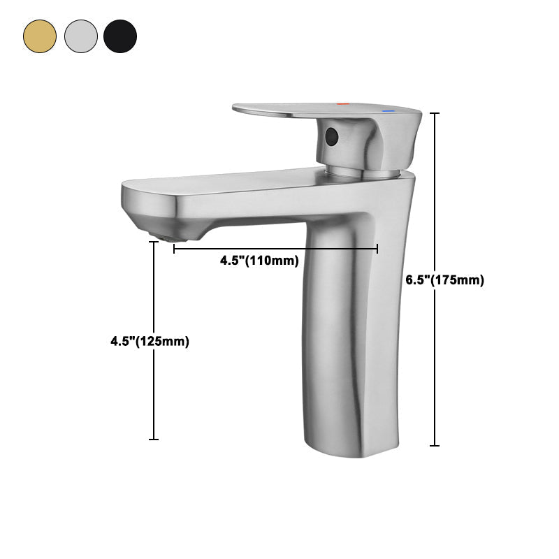 Square 1-Handle Basin Faucet 1 Hole Basin Faucet
