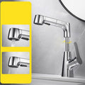 Modern 1-Lever Sink Faucet Round Basin Faucet Brass