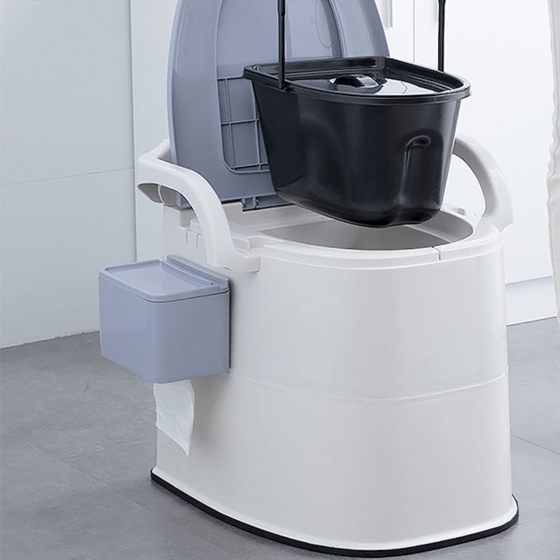 Modern Plastic Wall-mounted Toilet Bowl with Toilet Seat for the Bathroom