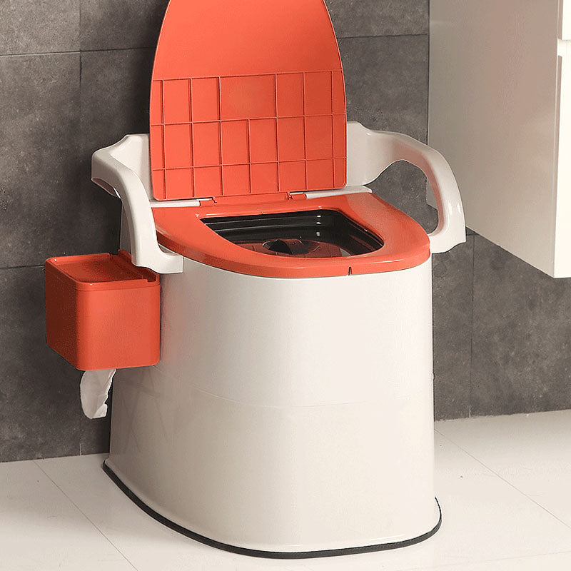 Modern Plastic Wall-mounted Toilet Bowl with Toilet Seat for the Bathroom