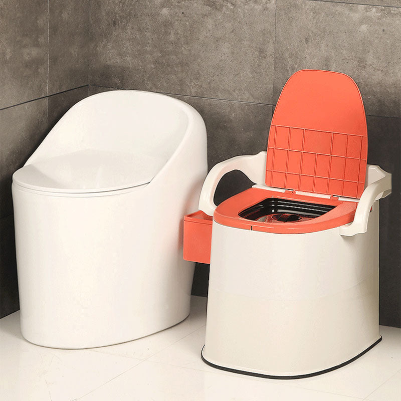 Modern Plastic Wall-mounted Toilet Bowl with Toilet Seat for the Bathroom