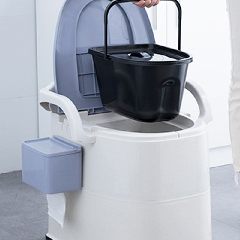 Modern Plastic Wall-mounted Toilet Bowl with Toilet Seat for the Bathroom