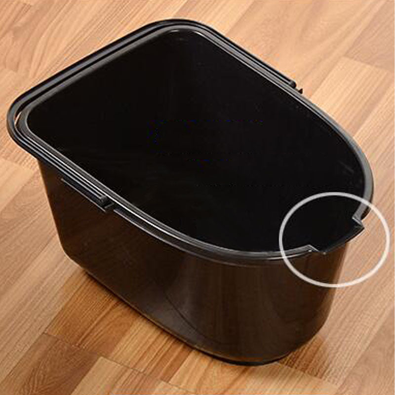 Contemporary Plastic Floor-Mounted Toilet Bowl with Seat for the Bathroom